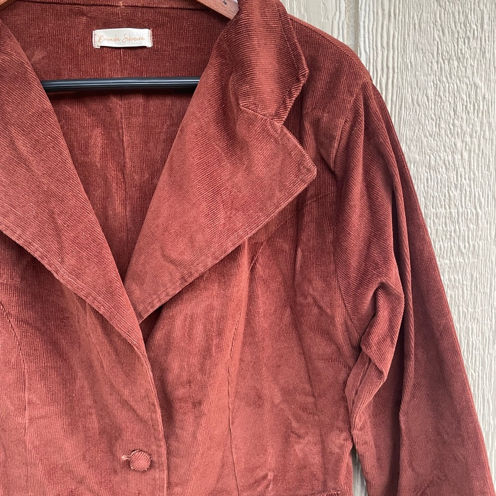 Corduroy Rust Jacket - Brenda Silveira
